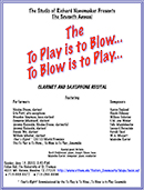 To Play is to Blow, To Blow is To Play 2010
